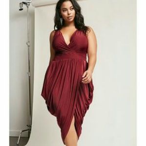 NWOT Sexy Deep Red Stretchy Cocktail Dress